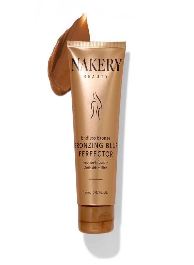 Nakery Diamond Glow Blur Perfector Face & Body Bronzer Shimmer - Illuminating Shimmer Lotion for Women Body - Hydrating Body Glow Shimmer with Diamond Peptides - Instantly Plumps & Tightens Skin - Image 1