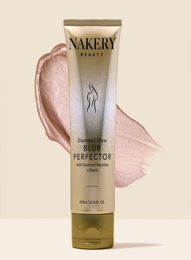Nakery Diamond Glow Blur Perfector Face & Body Bronzer Shimmer - Illuminating Shimmer Lotion for Women Body - Hydrating Body Glow Shimmer with Diamond Peptides - Instantly Plumps & Tightens Skin - Image 4