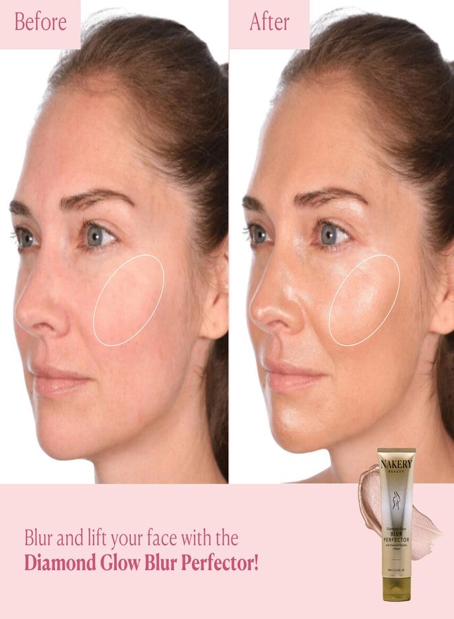Nakery Diamond Glow Blur Perfector Face & Body Bronzer Shimmer - Illuminating Shimmer Lotion for Women Body - Hydrating Body Glow Shimmer with Diamond Peptides - Instantly Plumps & Tightens Skin - Image 5