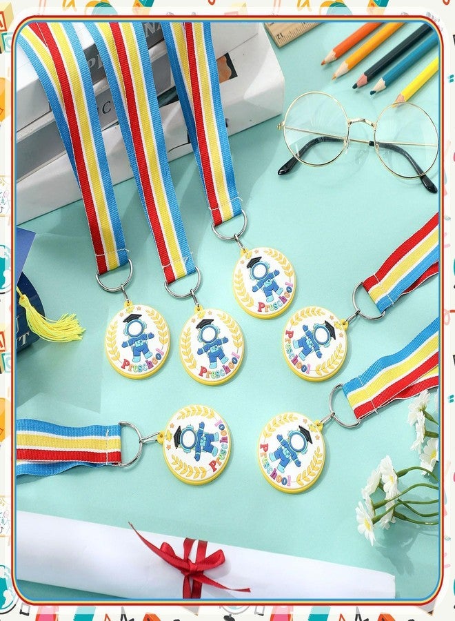 Landical 6 Pcs Preschool Pre-k Graduation Medal for Kids Bulk with Rainbow Neck Ribbon Kindergarten Grad Award Medals for School Students Grad Gifts Party Decorations(Frog) - Image 4