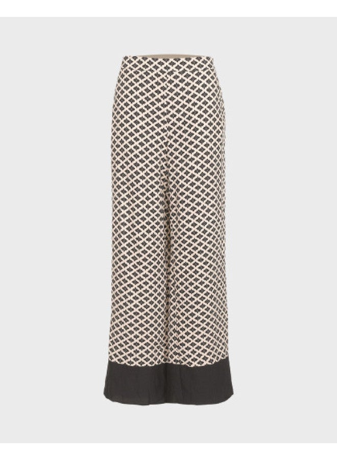 Zara women's Floral Wide-leg Pants With Loose Urban Style And Flowy Silhouette - Image 1