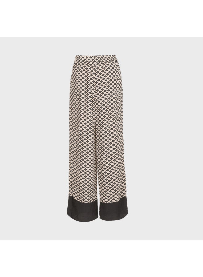 Zara women's Floral Wide-leg Pants With Loose Urban Style And Flowy Silhouette - Image 3