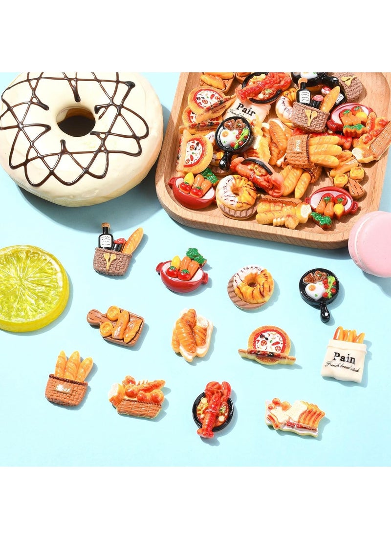 سكينة مغناطيس الثلاجة مجموعة ، 3D الراتنج المغناطيس الثلاجة ملصقا ، جميل جميل الغذاء شكل ديكور المنزل المغناطيس ، 12 قطعة ( متعدد الألوان ) - Image 3