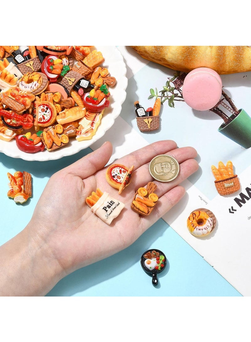 سكينة مغناطيس الثلاجة مجموعة ، 3D الراتنج المغناطيس الثلاجة ملصقا ، جميل جميل الغذاء شكل ديكور المنزل المغناطيس ، 12 قطعة ( متعدد الألوان ) - Image 2