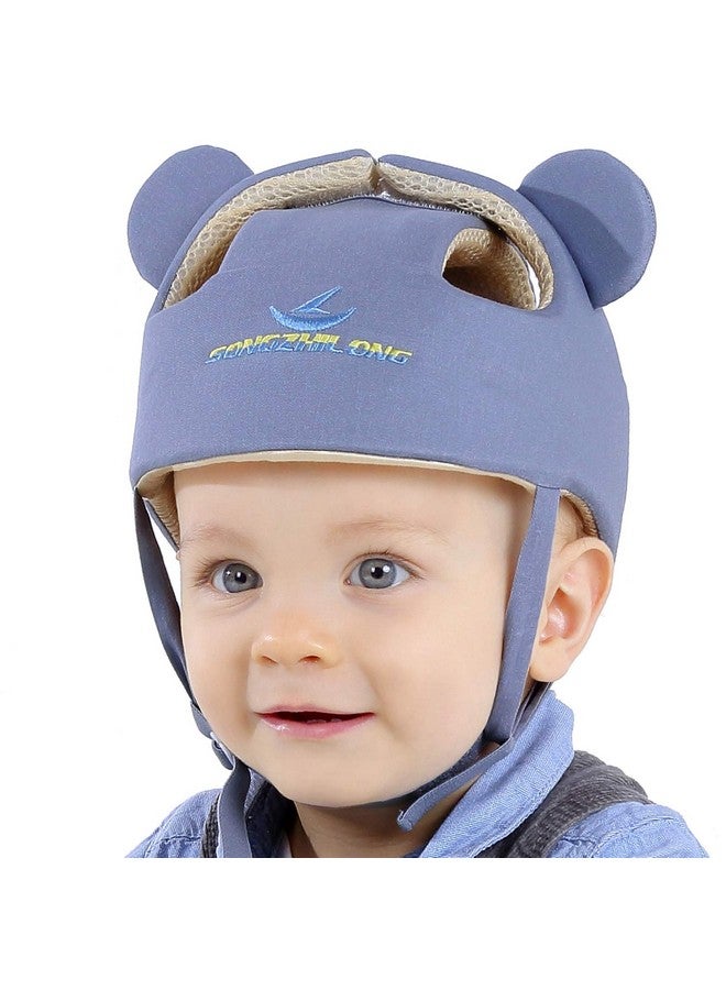 Ocanoiy Baby Infant Toddler Helmet Safety Headguard Head Protective Cushion Children Adjustable Safety Helmet Hat Harnesses Cap Kid Child Crawl Walk Playing (Grey)  - Image 1