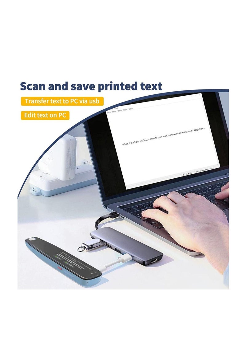 Generic - Scan Reader Pen 16GB Dictionary Mobile Scanner Translator Scanning Pen 112 Language OCR Digital Reader Pen Voice Translator Device Text Phonetic Multilingual Translation - Image 1
