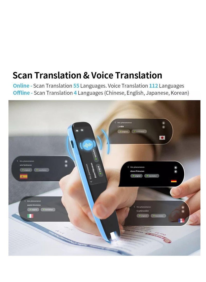 Generic - Scan Reader Pen 16GB Dictionary Mobile Scanner Translator Scanning Pen 112 Language OCR Digital Reader Pen Voice Translator Device Text Phonetic Multilingual Translation - Image 1