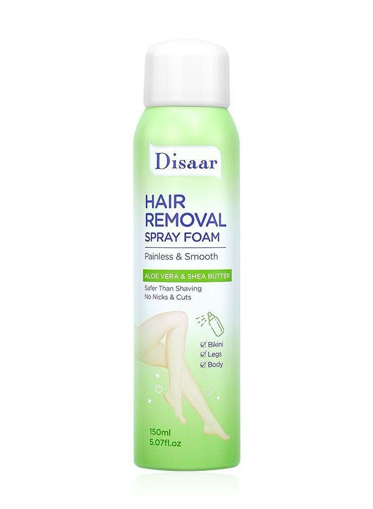 ديسار رغوة بخاخ لإزالة الشعر بدون ألم وناعمة بخلاصة الصبار وزبدة الشيا 150 مل