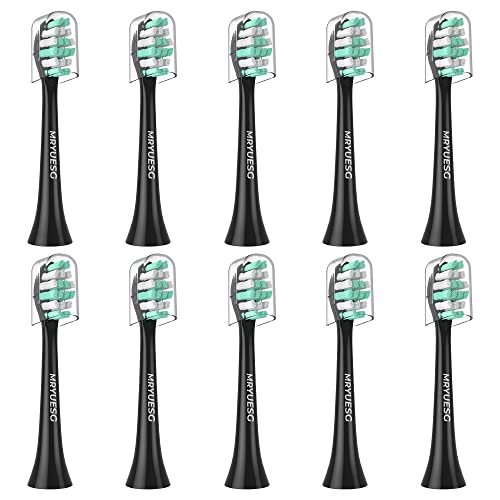 MRYUESG Replacement Heads Compatible with Philips Sonicare 10 Pack, Electric Tooth-Brush Head for Phillips, Black - Image 1