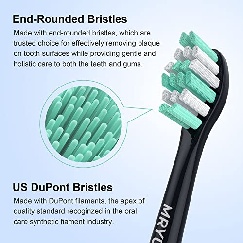 MRYUESG Replacement Heads Compatible with Philips Sonicare 10 Pack, Electric Tooth-Brush Head for Phillips, Black - Image 4
