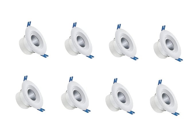 US LED SPOT LIGHT ROUND PANEL DEEP JUNCTION CONCEAL BOX DOWN LIGHTS 4WATT COOL WHITE 6000K PACK OF 8