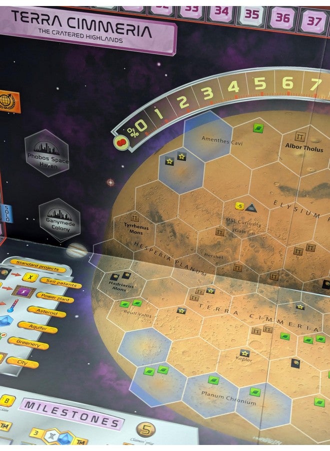 STRONGHOLD GAMES Terraforming Mars Utopia & Cimmeria - Double-Sided Game Board with New Maps and Awards - for Ages 12+ and 1 to 5 Players - Image 2