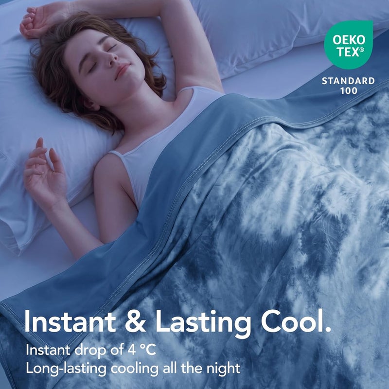 Topcee Cooling Blanket (90"x90"Queen Size) for Hot Sleepers and Night Sweats,100% Oeko-Tex Certified,Arc-Chill Q-Max >0.5 Cool Fiber,Ultra Cold Breathable,Comfortable, Hypo-Allergenic, All-Season. - Image 2