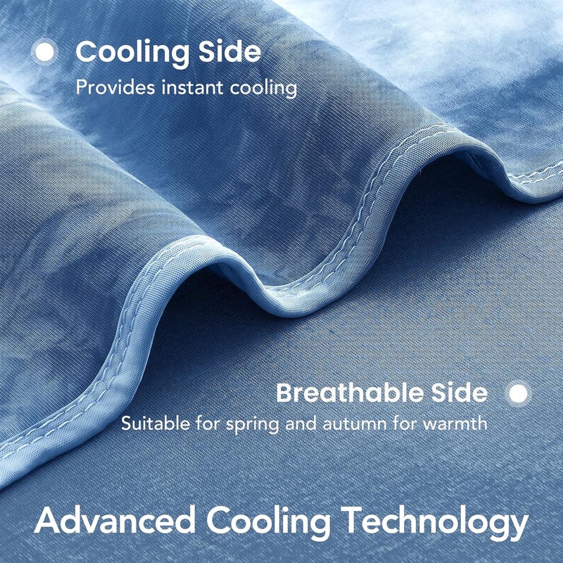 Topcee Cooling Blanket (90"x90"Queen Size) for Hot Sleepers and Night Sweats,100% Oeko-Tex Certified,Arc-Chill Q-Max >0.5 Cool Fiber,Ultra Cold Breathable,Comfortable, Hypo-Allergenic, All-Season. - Image 5