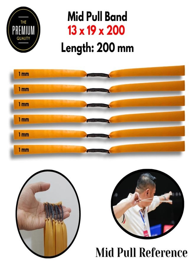 Marksman طقم MARKSMAN® من 6 أربطة مطاطية ذهبية للبندقية الهوائية لعشاق الرياضة وممارسة الرماية | أربطة قذف مطاطية طبيعية | أربطة بديلة للبندقية الهوائية - Image 4