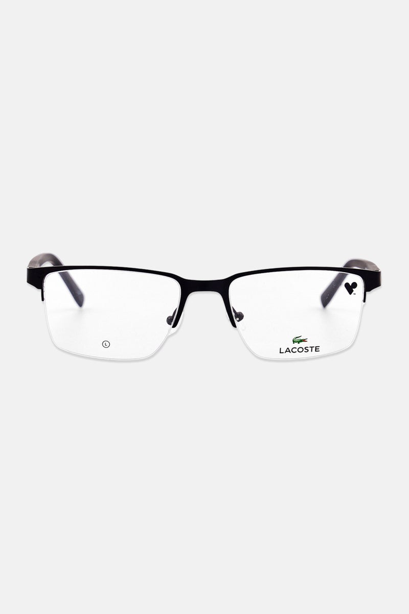 LACOSTE Men L2279 Rectangular Eyeglasses, Black - Image 1