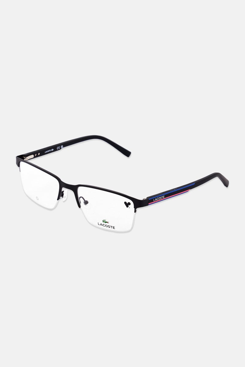 LACOSTE Men L2279 Rectangular Eyeglasses, Black - Image 3