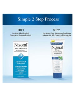 Nizoral Nizoral Deep Moisturizing Conditioner with Mint & Tea Tree Oil for All Hair Types - Free of Sulfates, Parabens, Artificial Fragrances and Dyes, 9.4 oz  - Image 3