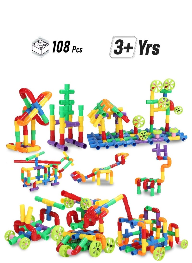 STEM Building Blocks Toy for Kids Educational Toddlers Toddler Brain Toy Kit Constructions Toys for 3 4 5 6 7 8 Years Age Boys and Girls Creativity Kids Toys  - Image 1
