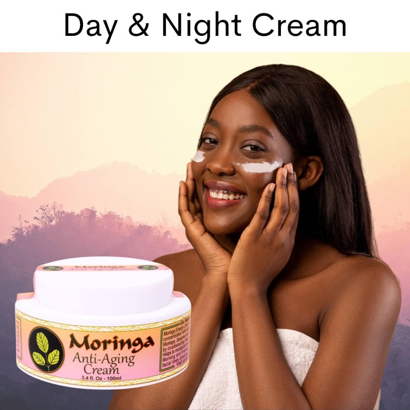 Moringa Anti Aging Cream 13 Natural Herbs with Antioxidants 3.4 oz - Image 5