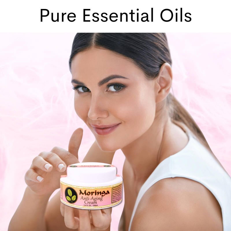 Moringa Anti Aging Cream 13 Natural Herbs with Antioxidants 3.4 oz - Image 4