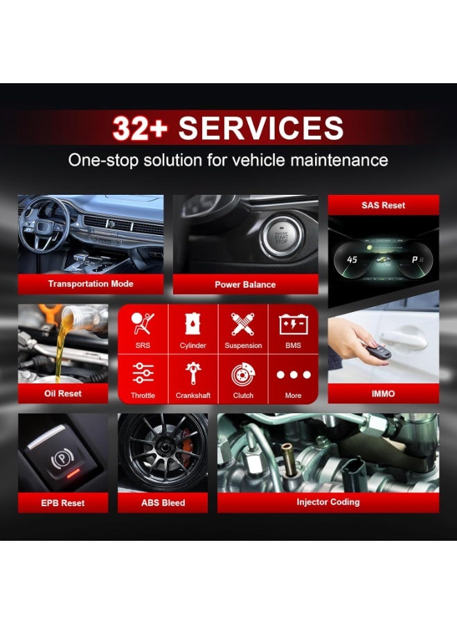 أوتل جهاز فحص Autel MaxiDAS DS808S، يعمل بنظام أندرويد 11، أداة برمجة ECU، ترقية للأجهزة MK808S وMP808 وDS808، أداة تشخيص ثنائية الاتجاه مع 32 وظيفة خدمة، وماسح OBD2 شامل لجميع الأنظمة - Image 4
