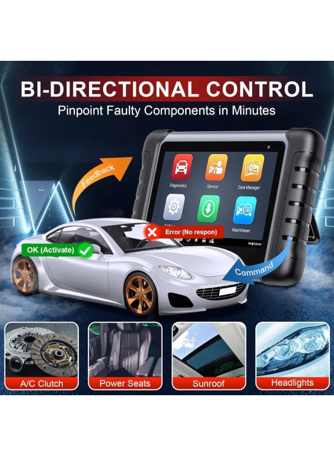 أوتل جهاز فحص Autel MaxiDAS DS808S، يعمل بنظام أندرويد 11، أداة برمجة ECU، ترقية للأجهزة MK808S وMP808 وDS808، أداة تشخيص ثنائية الاتجاه مع 32 وظيفة خدمة، وماسح OBD2 شامل لجميع الأنظمة - Image 5
