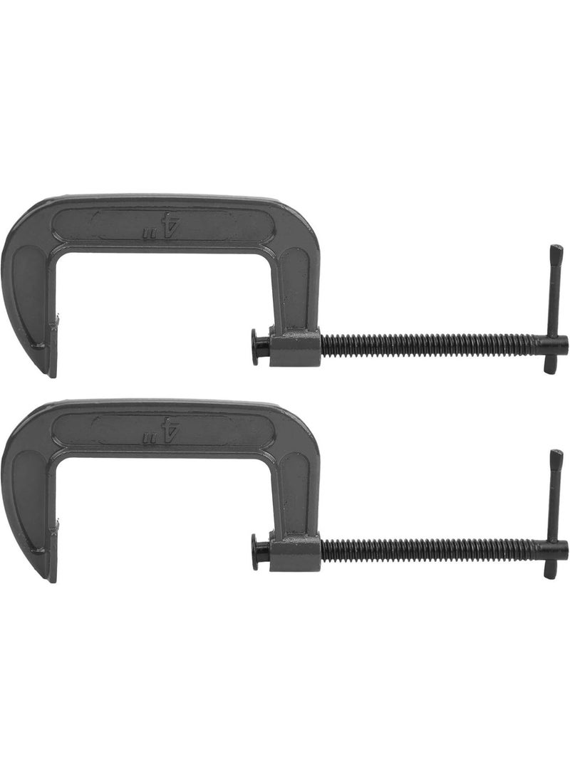 GGOOT 2Pcs G Clamp, G‑Type Woodworking Malleable Steel Fixed Industrial Strength Hardware Tool - Image 2