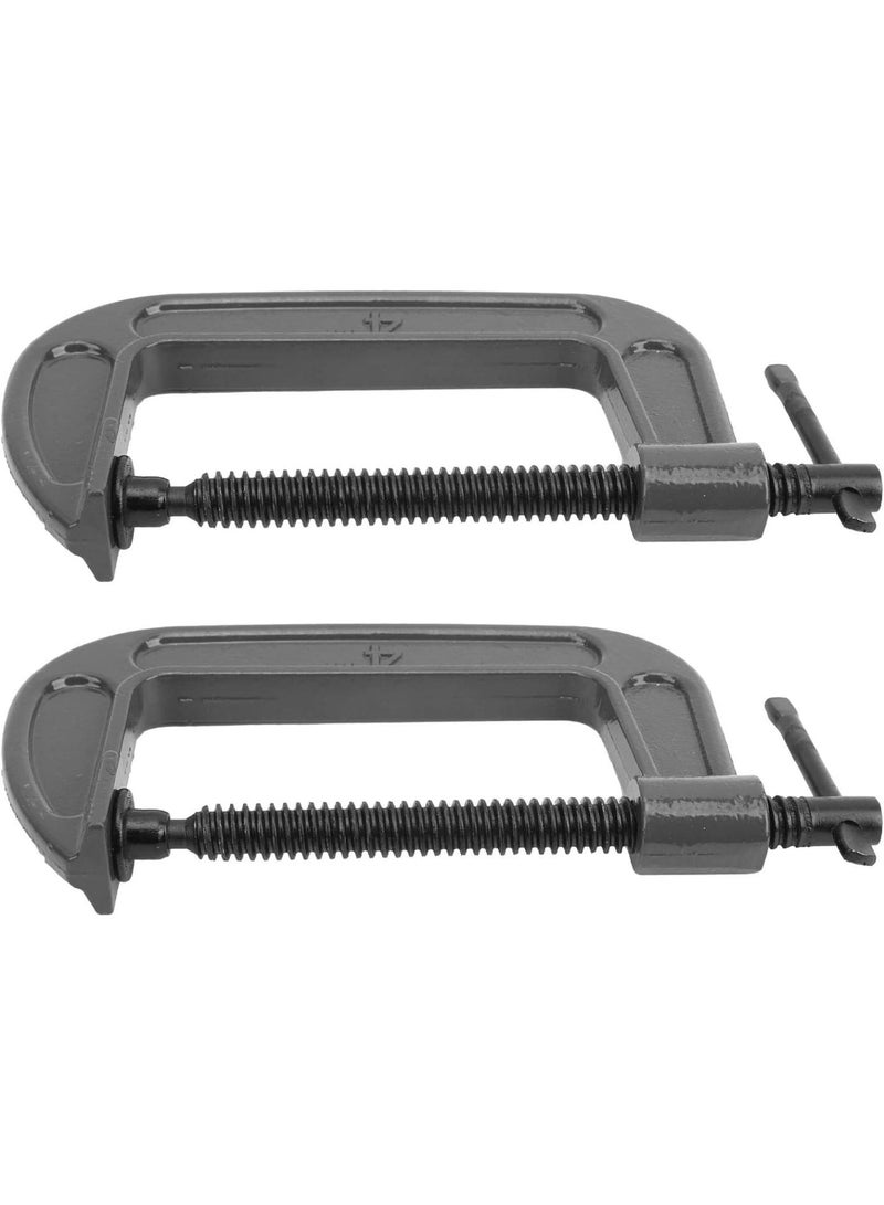 GGOOT 2Pcs G Clamp, G‑Type Woodworking Malleable Steel Fixed Industrial Strength Hardware Tool - Image 5