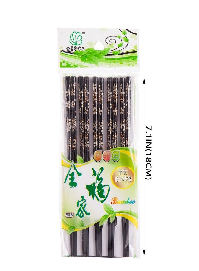 ذاي كوليكتبلز 10 (5 أزواج) عيدان طعام من الخيزران قصيرة ومتينة مناسبة للأطفال - Image 2