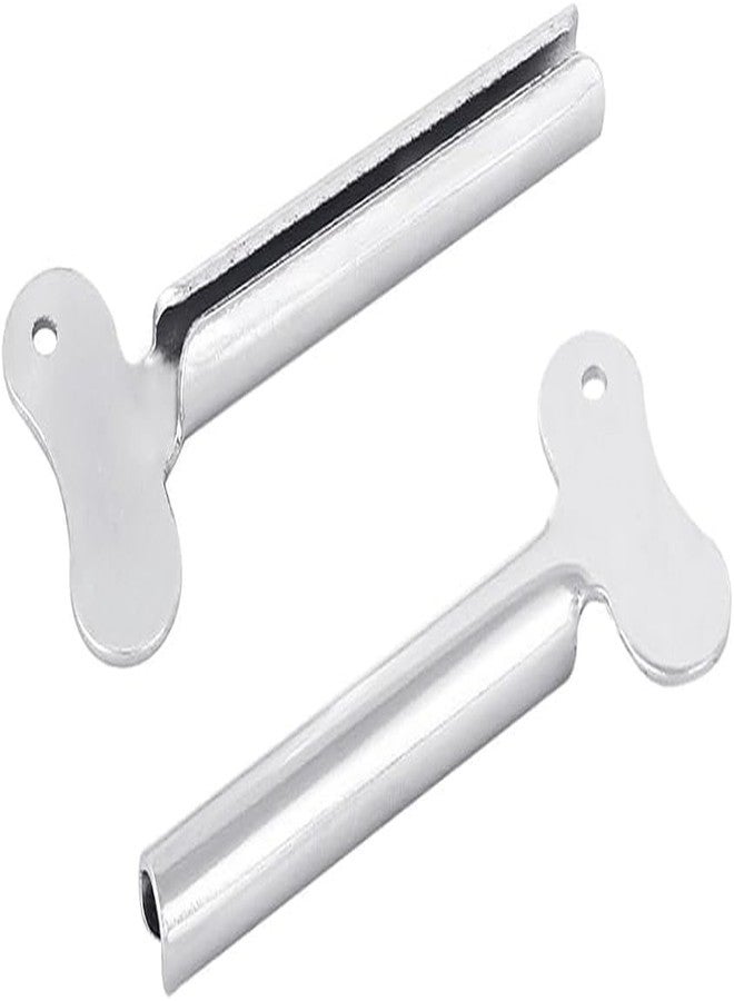 Labriciyon 2 Pcs Silvery Metal Tube Squeezer Keys, Tube Toothpaste Squeezer Keys Metal Hair Dye Color Key Roller Dispenser Tool Processing, Shop Items Mobility Aids and Accessories Tube Squeezers - Image 1