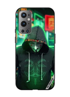 Protective Case Cover For OnePlus 9 Pro Joker Mask In Joker Jacket Design Multicolour