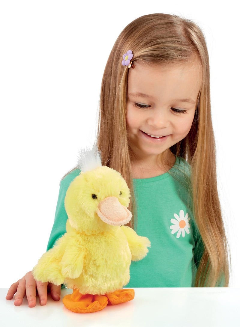 ADDO بطة مشي أدو بيتر باتر، تعمل بالبطارية | بطة راقصة | لعبة ناعمة | لعبة قماش تفاعلية | حيوان محشو للتعانق | هدية للأطفال والصغار - Image 2