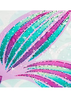 KASTWAVE Mermaid Table Cover, 3 Pack Disposable Printed Plastic Tablecloth Party Supplies for Kids Girls Birthday Baby Mermaid Themed Under The Sea Party Decoration (54 × 108 Inch)  - Image 3
