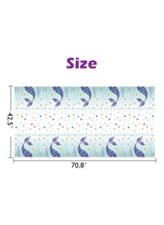 KASTWAVE Mermaid Table Cover, 3 Pack Disposable Printed Plastic Tablecloth Party Supplies for Kids Girls Birthday Baby Mermaid Themed Under The Sea Party Decoration (54 × 108 Inch)  - Image 5