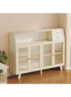 keke Modern Wooden Storage Kitchen Cabinet with Shelves for Living Room & Kitchen  - Image 3
