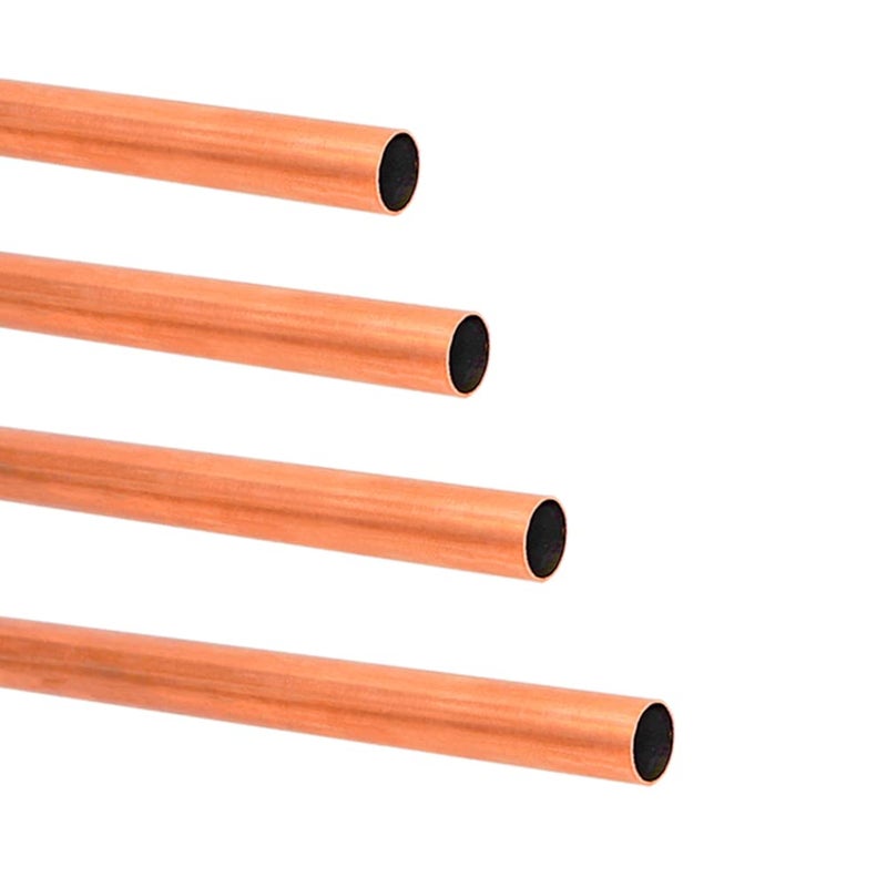 QuQuyi Copper Tube 1/2" OD × 12/25" ID Seamless Round Copper Metal Tubing (300mm), 4Pcs - Image 5