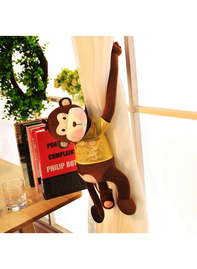 Monkey Plush Toy Doll Cute Long-arm Monkey Electric Car Anti-collision Monkey Pillow Curtain Monkey Doll Birthday Gift