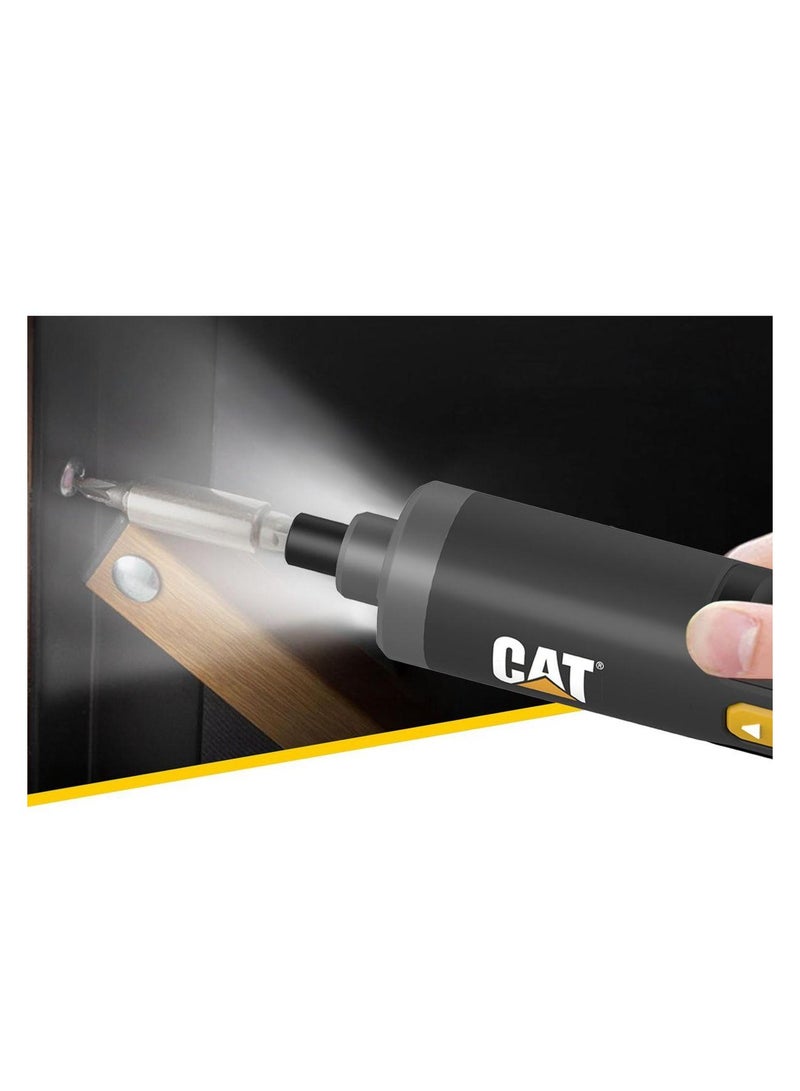 CATERPILLAR CAT 3.6V Cordless Screwdriver DX1110 with Magnetic Bit Holder & USB Rechargeable - Image 3
