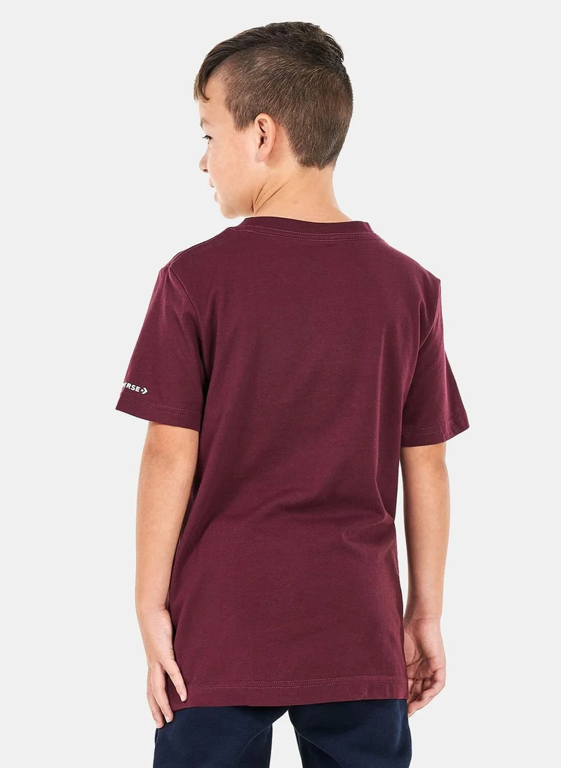 CONVERSE Kids' Wavy Logo Sneaker T-Shirt