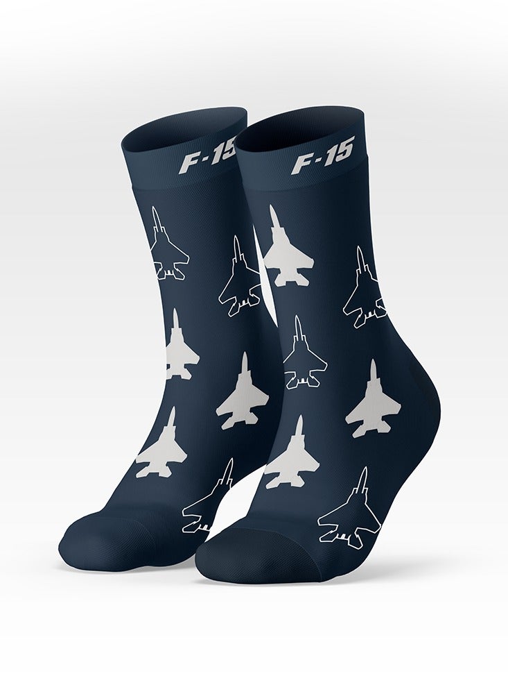 فايتر جيفتس جوارب F-15 باللون الأزرق الداكن