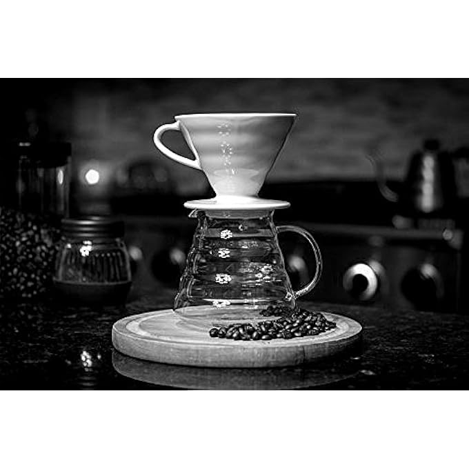 Hiware 20Oz600Ml Server For Hario Dripper Standard Glass Carafe Pot Keeps Coffee Warm Clear Try PourOver - Image 2