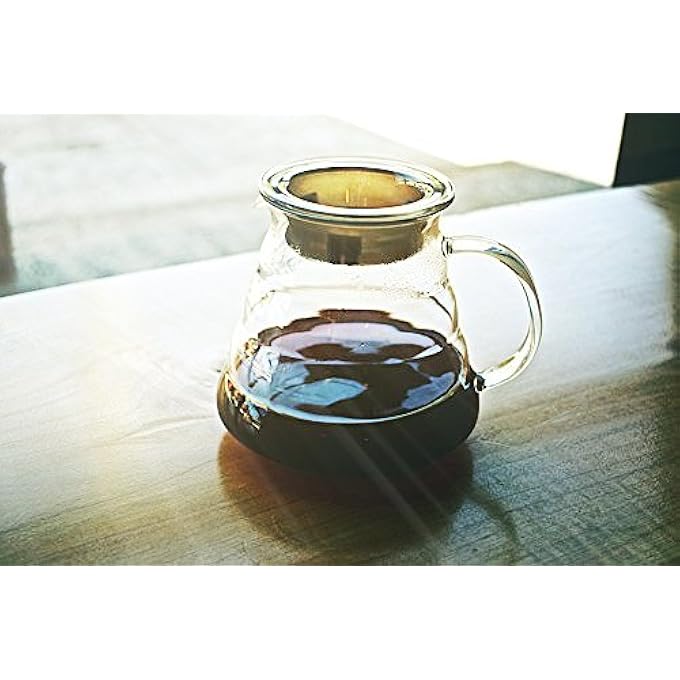 Hiware 20Oz600Ml Server For Hario Dripper Standard Glass Carafe Pot Keeps Coffee Warm Clear Try PourOver - Image 3