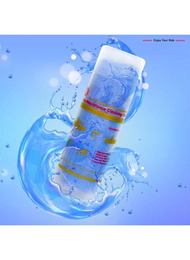 ثري دي منشفة شمواه زرقاء ثلاثية الأبعاد للتنظيف، 64×43 سم - Image 5