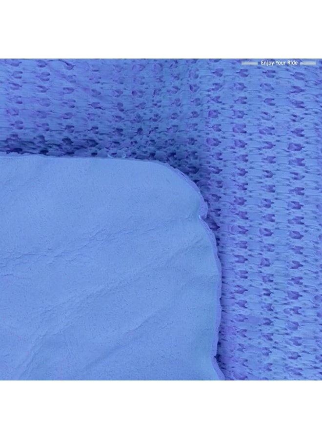 ثري دي منشفة شمواه زرقاء ثلاثية الأبعاد للتنظيف، 64×43 سم - Image 3