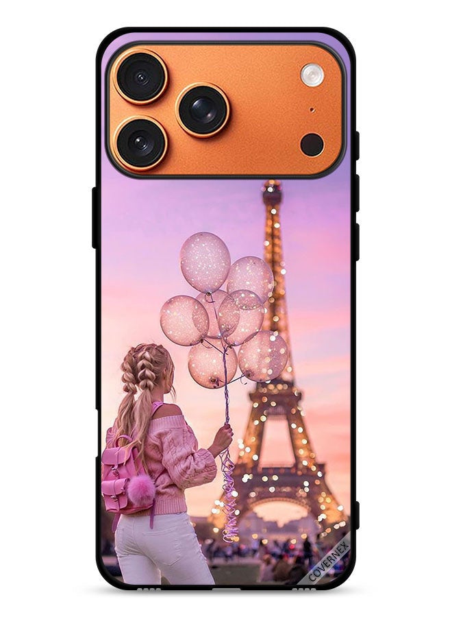 Covernex Apple iPhone 17 Pro Max Protective Case Cover Girl Holding Balloons - Image 1