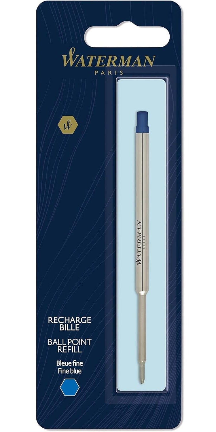 وترمان Waterman Ballpoint Pen Refill, Fine Tip with Blue Ink, 1 Count - Image 1
