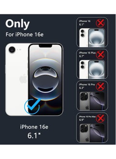 Houmt iPhone 16e 6.1-Inch Case Cover Premium Liquid Silicone Case Soft Anti-Scratch Shockproof Camera Protection Phone Cover For iPhone 16e 6.1-Inch  - Image 2