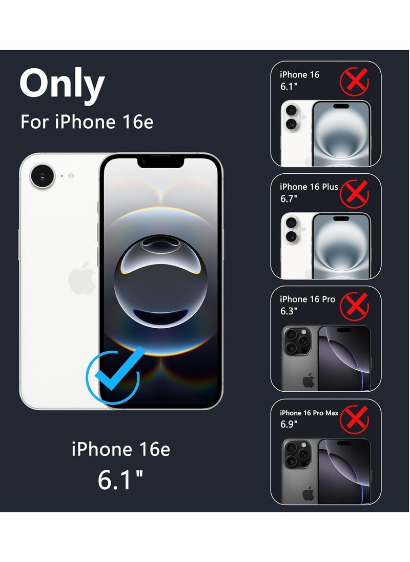 Houmt iPhone 16e 6.1-Inch Case Cover Premium Liquid Silicone Case Soft Anti-Scratch Shockproof Camera Protection Phone Cover For iPhone 16e 6.1-Inch  - Image 2