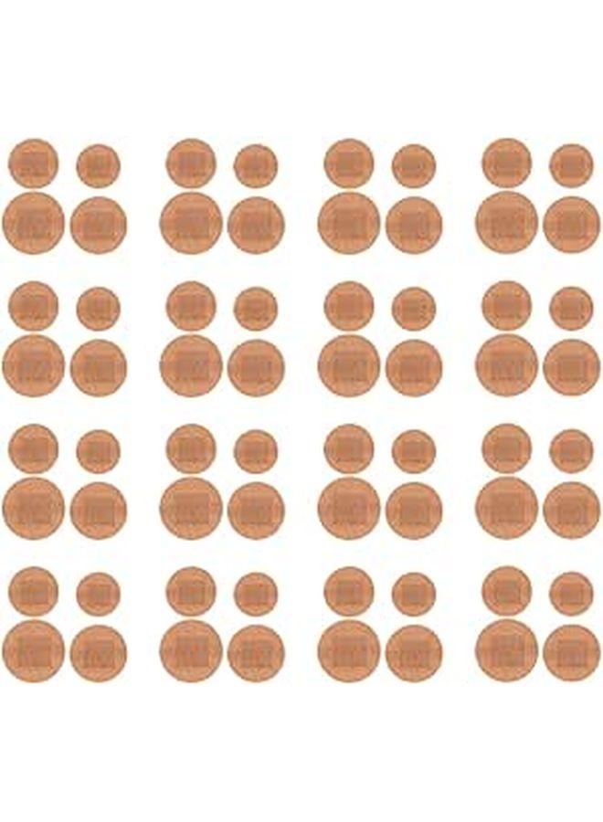 Elastic Fabric Round Adhesive Bandages 80 Pcs Large Sport Plasters 22mm 38mm Breathable Wound Care Tape for Fingertip and Knuckle Protection - Image 1